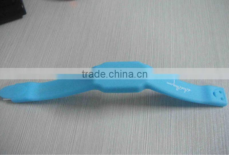 hot sale silicon bracelet usb led watch with OEM logo