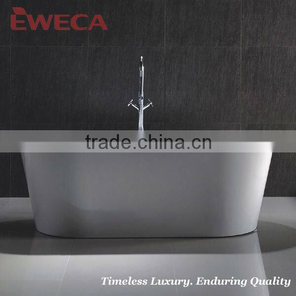Black Oval Soaking Bathtub