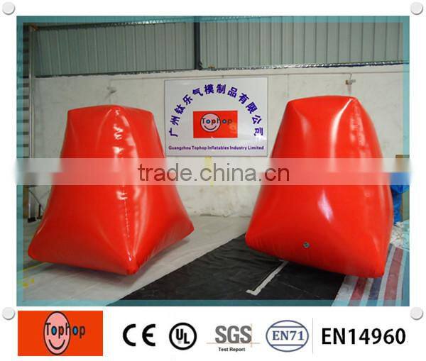 100% air-sealed 0.9mm PVC Inflatable Paintball Bunkers for outdoor Sports games
