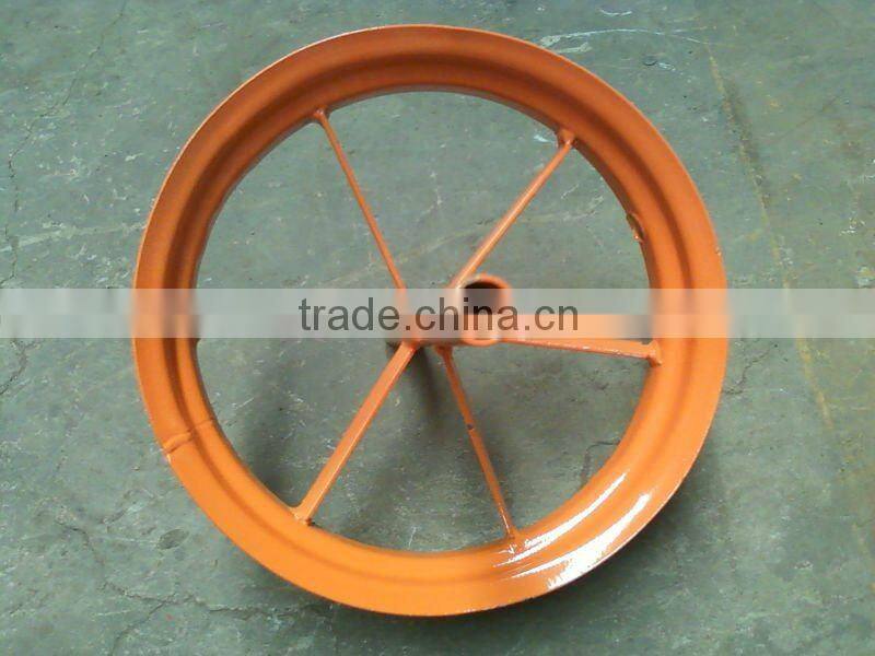 3.50-4 Steel wheel rim/wheels rim for trolley cart