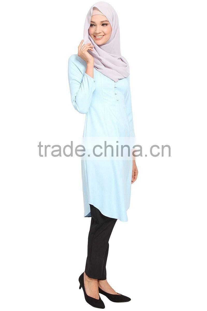 New Fashion muslim blouse fashion women blouse lady blouse