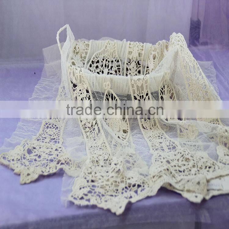 New style low cost plain white net embroidery fabric design 100% cotton mesh fabric