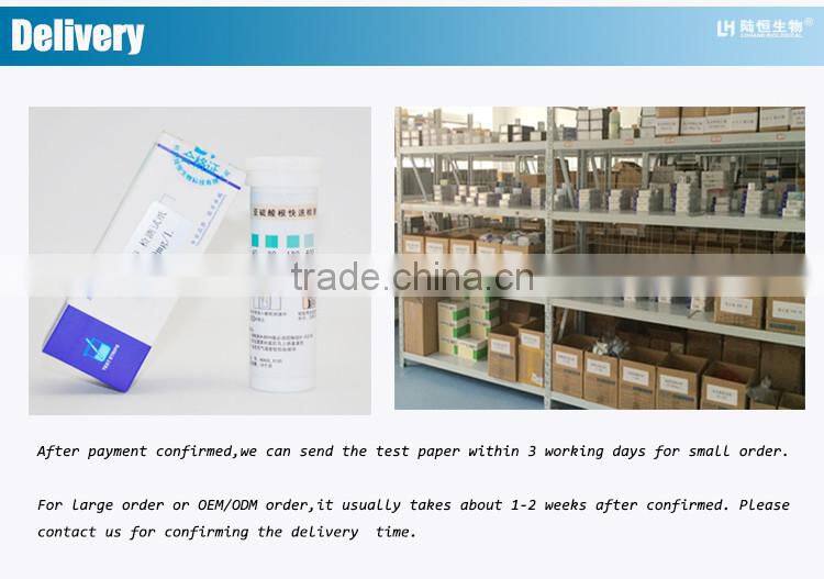 laboratory used sulfur dioxide test paper