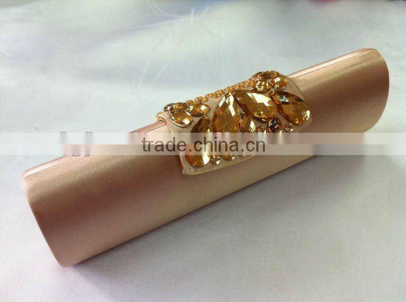 wholesale price custom Satin clutch purse