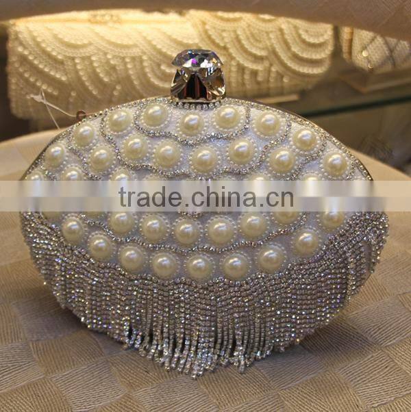 Elegant crystal lady's wedding party bag