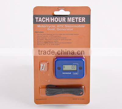 Digital Inductive Waterproof Tachometer Hour Meter Used For Gasoline Engine 2/4 Stroke