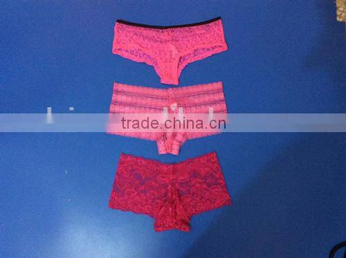2015 hot sale fashion transparent lace G-string,