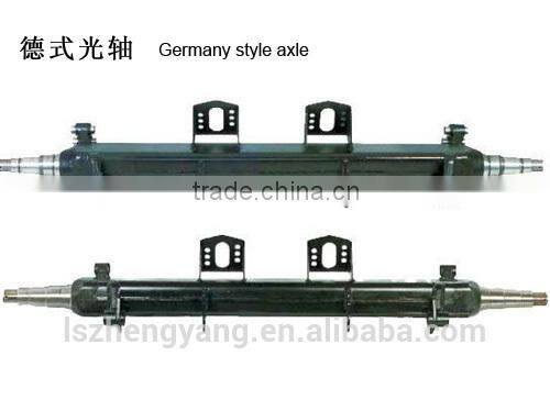 Semi truck trailer axle tube of german type axle beam