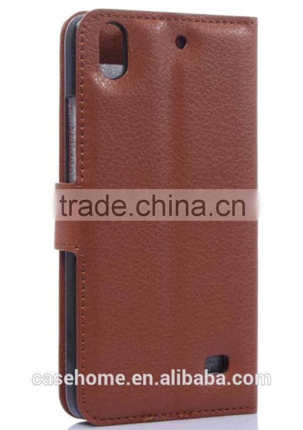 2016 Lichi PU Flip Wallet Leather Case for Huawei Ascend G620S