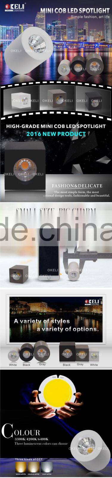 Driver inside square 1w LED light,mini led spotlight