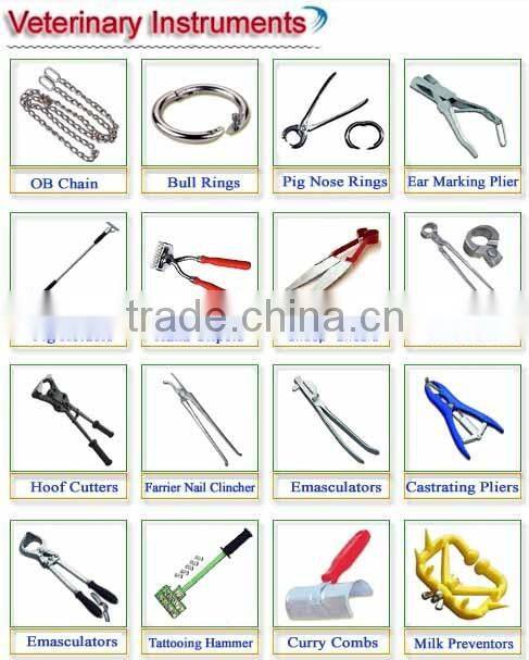 Cattle Weaner Forceps , Milk preventor Silver
