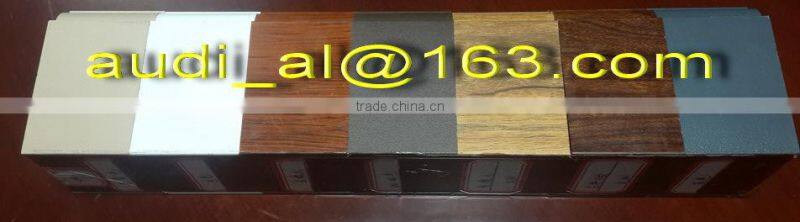 wood grain aluminum extrusion profiles /Perfil de aluminio