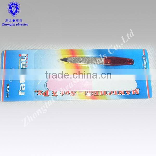 FASHION Colorful Nail File Beauty Manicure Set with many sizes