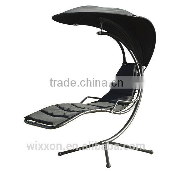 Hot Selling Waterproof Canopy KD Design Metal Stand Egg Shaped Swing Chair