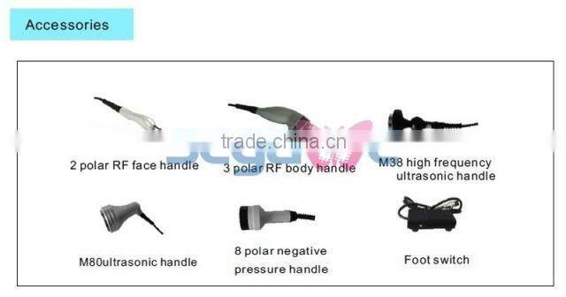 6-1 Ultrasonic Cavitation Tripolar 8-polar Bipolar Radio Frequency Vacuum Machine