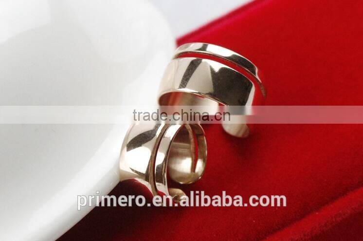 Fashion Style Korean Master's Sun 18K Rose Gold Stainless Steel Ring Jewelry For Women