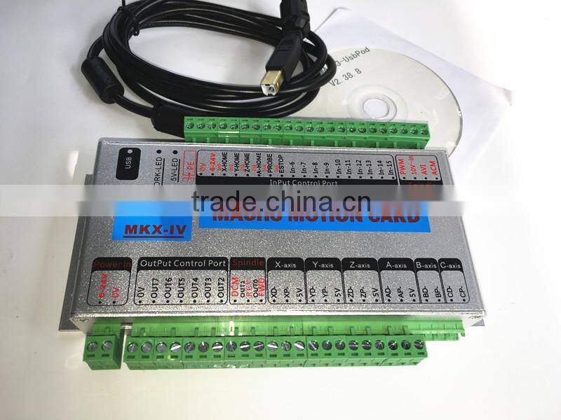4 Axis USB Mach3 motion control card motion controller card2000KHZ