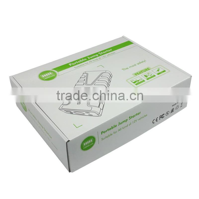 16800mAh 12V 800A Peak Portable Multi Function Car Jump Starter Power Bank