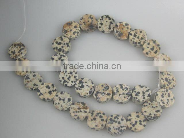 wholesale 25mm rough coins Dalmatine Jasper