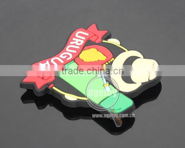 Soft Rubber Injection Molding Camping Sports Bottle Bag Cap Eco-friendly Soft PVC Uruguay Custom Personalized Fridge Magnet