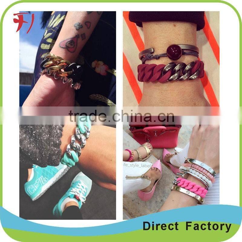 custom multicolor logo embossed silicone bracelet ,colorized embossed silicone bracelet