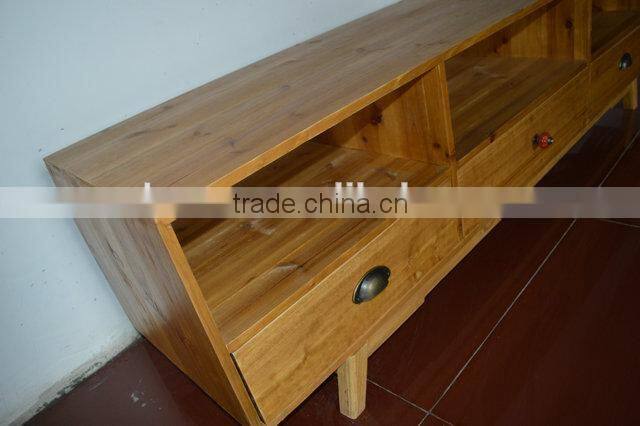 Shabby chic vintage French antique wooden TV table for living room