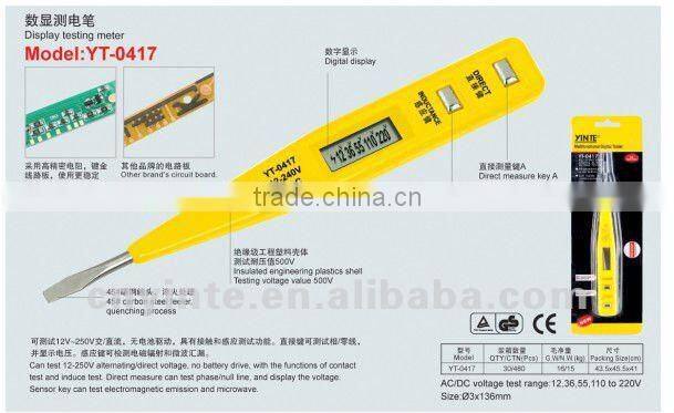 Digital display votage tester YT-0401 CE,GS Approved