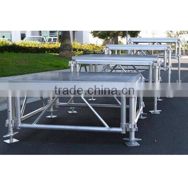 Outdoor performance adjustable aluminum stage platform