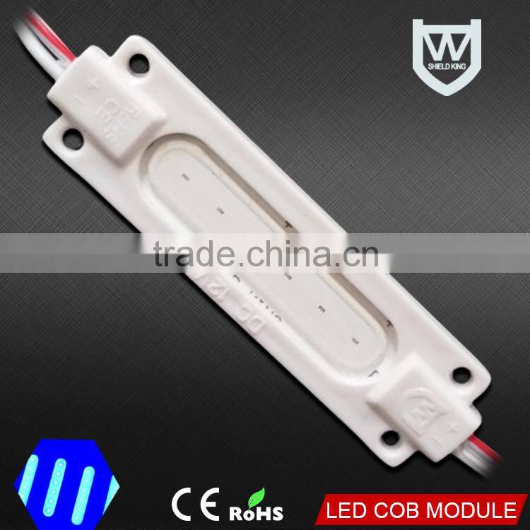 Good price Emitting blue color led module 12v with patent product 2W pcb cob led module for Advertising lighting Backlight