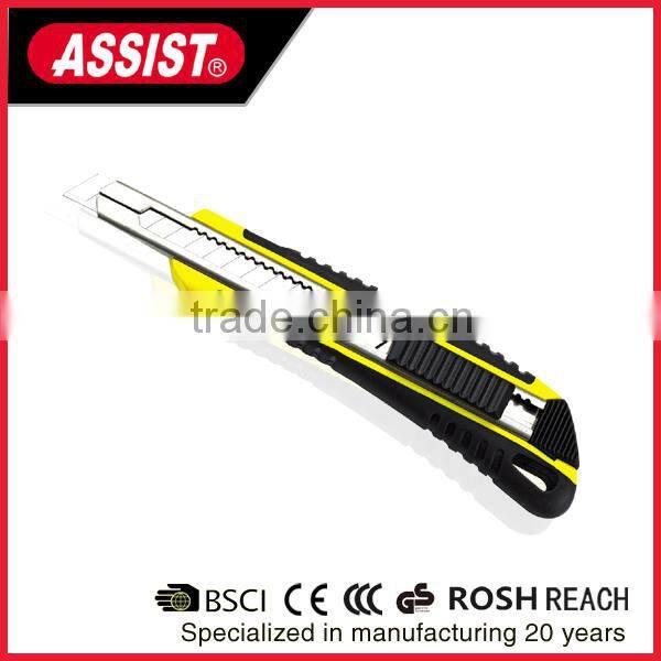 18mm utility knife, cutter,single blade,plastic handle ,Wooden working utility knife