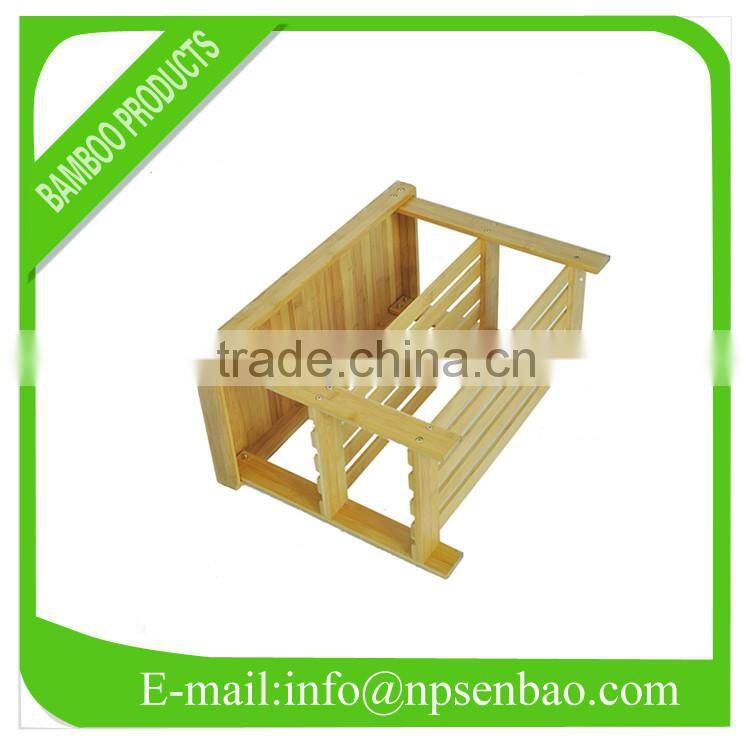 3ties bamboo kitchen trolley