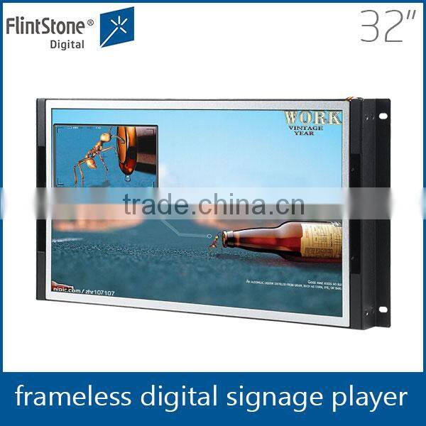 Open frame 32 inch advertising wide screen promotion