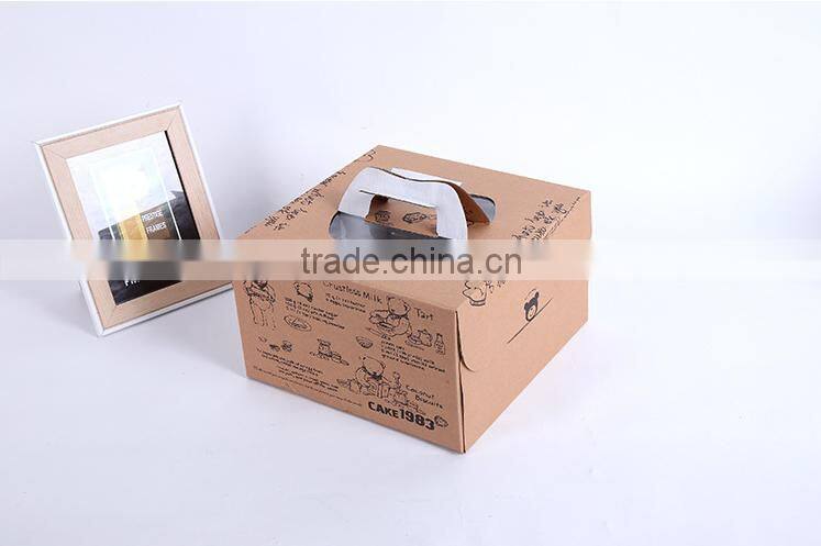 High Quality Food Window Paper Package Box Corrugated Cardboard Brown Kraft Box