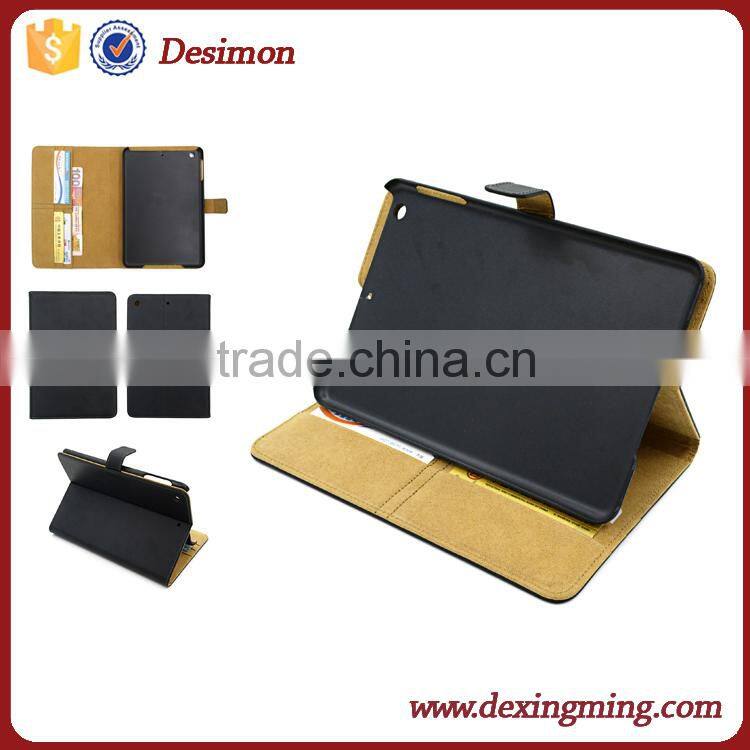 Desimon Folio Stand genuine leather Case for apple ipad mini 4 cover