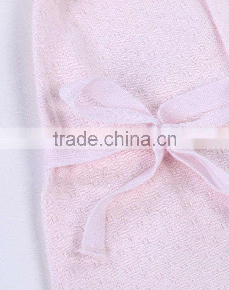 New infant design soft cotton pink plain baby sleepwear baby winter romper