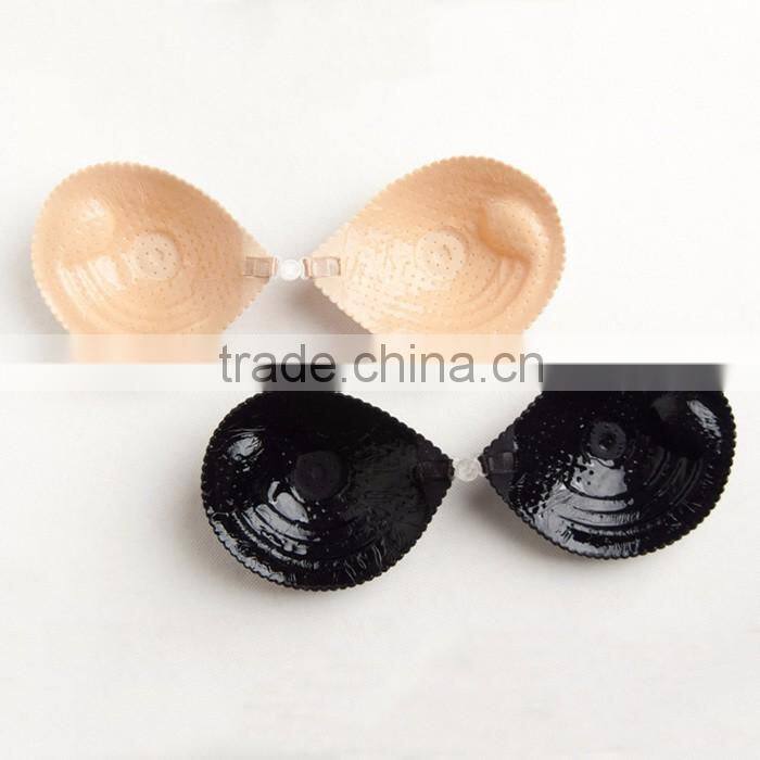 OEM Cloth Breathable Strapless Backless Evening Dress Wedding Dress Silicone Breast Bra