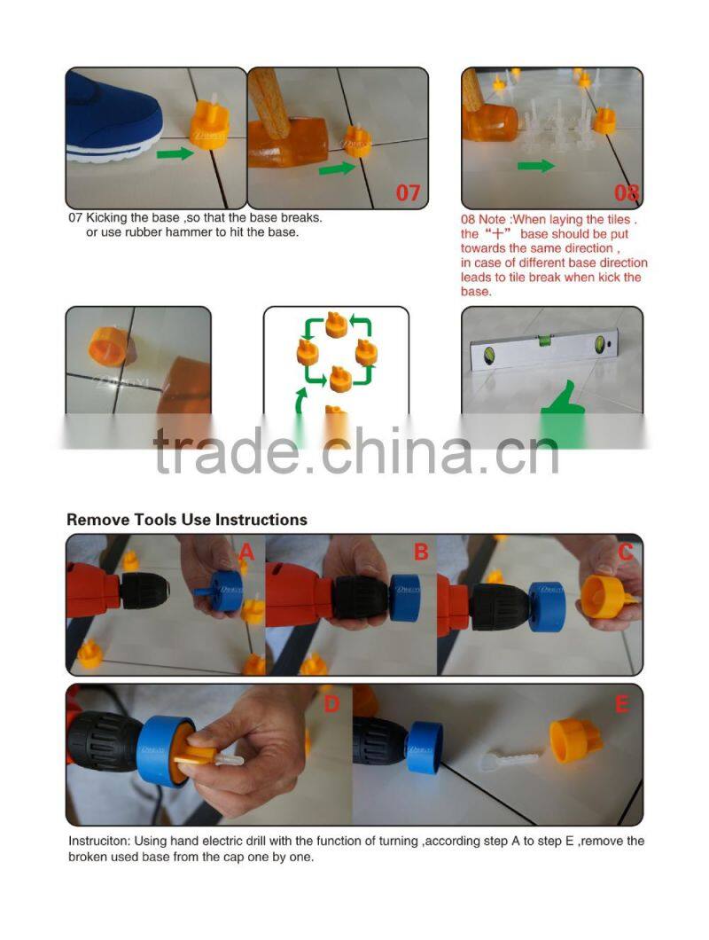 3mm tile leveling system clip tile leveling clip spacer