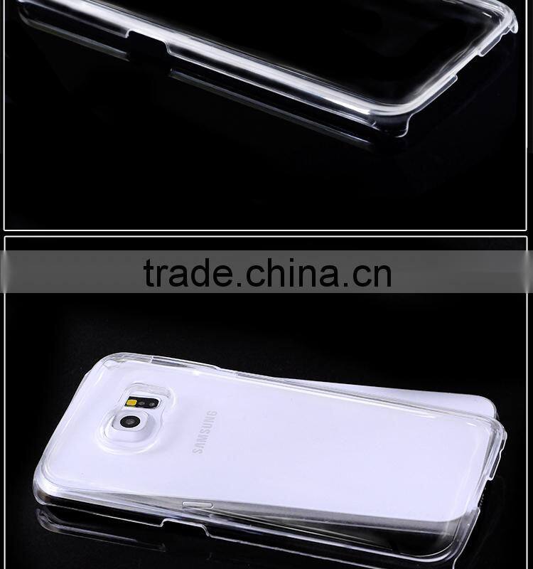 Protect camera leans for Samsung s6 edge pc transparent case cover