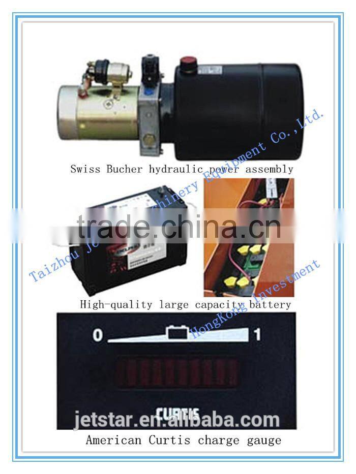 China 1000kg small Electric Battery charger Hydraulic forklift