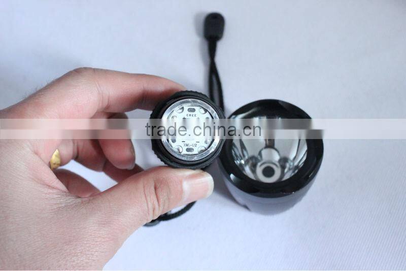 High power T6 LED Aluminium diving flashlight