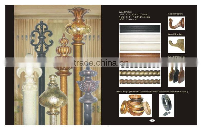 Drapery Hardware Supplies, Hammered Drapery Rings With Clips For 1-1/2", 1-3/4" and 2" Wooden Curtain Rods