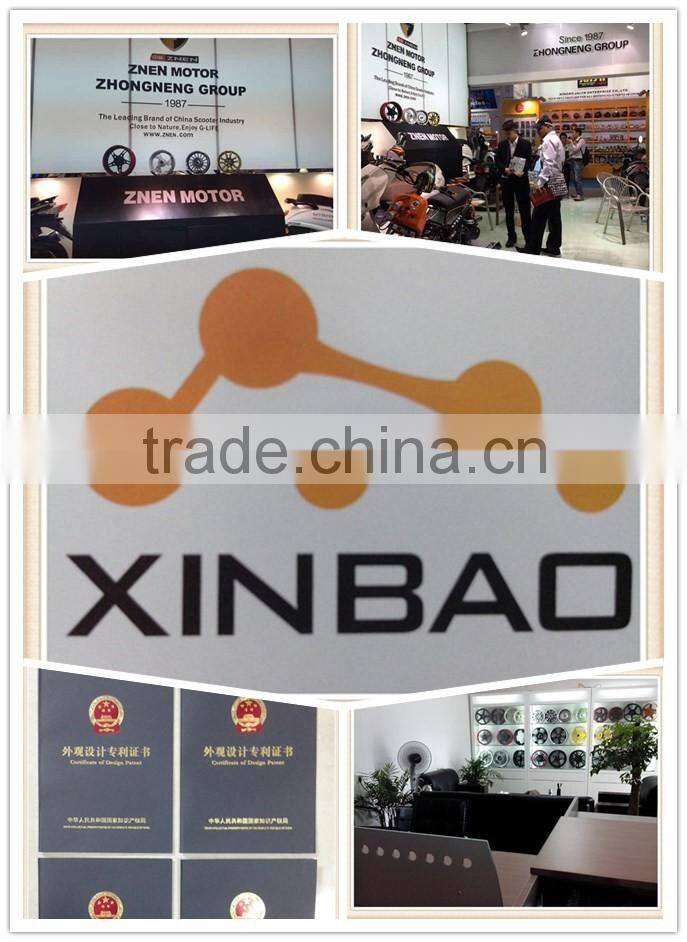 12 inch motorcycle aluminum alloy wheel rim, rear wheel with drum brake