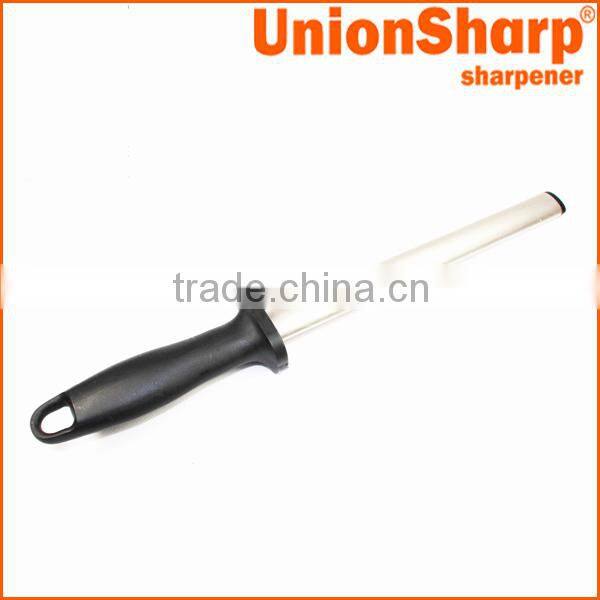 Professional diamond kitchen butcher chef knife sharpening and honing steel rod