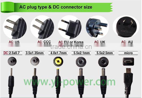 8.4v 500ma charger 7.4v rechargeable battery pack charger with EU US UK AU plug YJP-084050