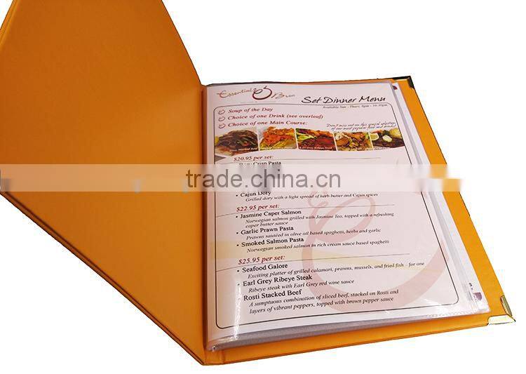 Kensington PU leather menu covers /PU leather menu covers /menu card holder