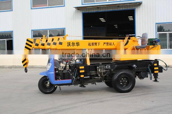 small crane 3 ton tricycle crane