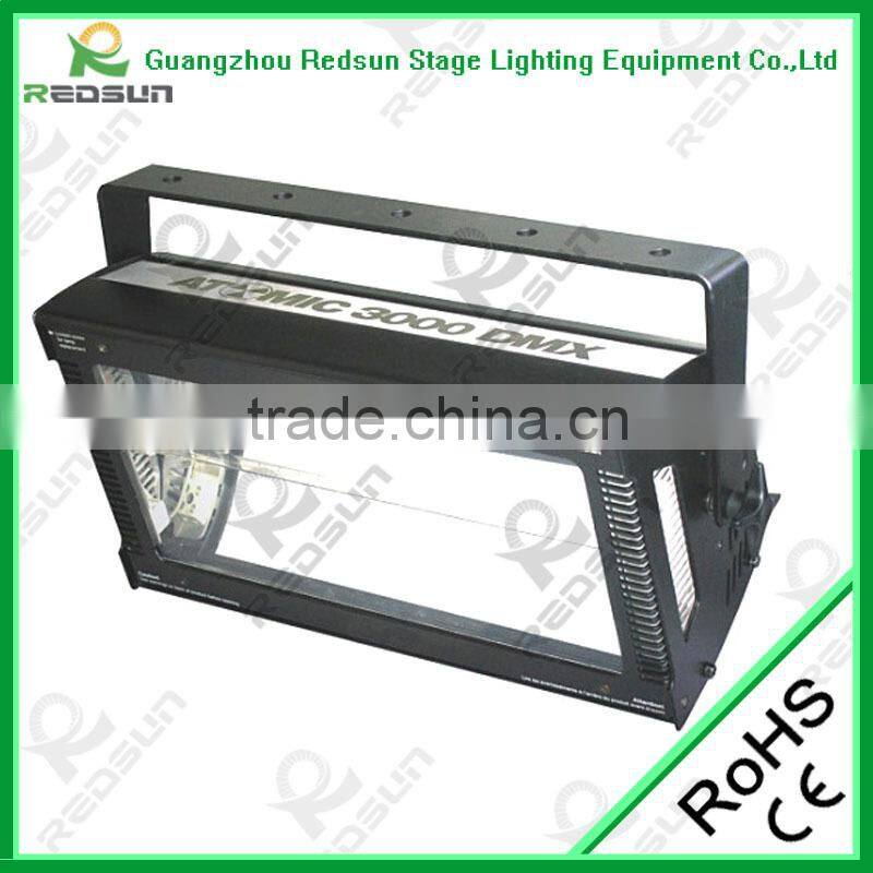 Lowest price!!!Super brightness 3000W Dimmer Strobe Light/Stage strobe warning led tube light IP 65 Concert Dance hall
