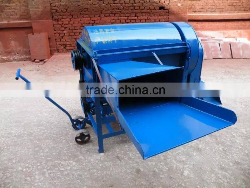 Wheat barely thresher machine with diesel engine drive