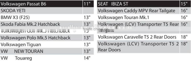 OEM offered boneless cheap heated wiper blade rubbers