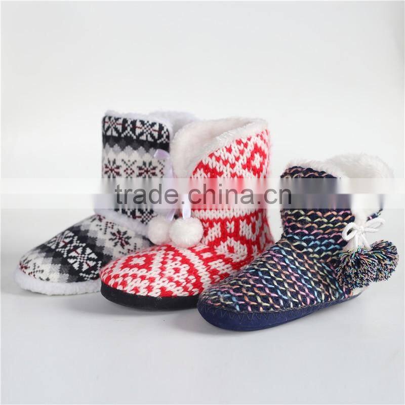 Ladies coral fleece indoor boot